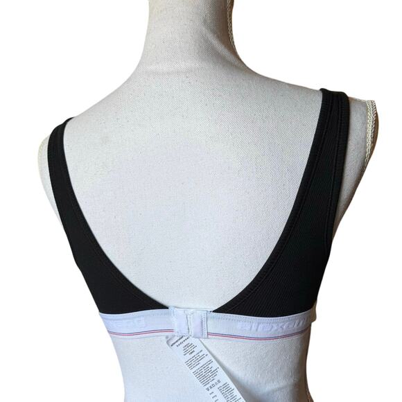 3 pk Alexander Wang bralette triangle ribbed jersey V neck monogram band S small - Picture 5 of 13